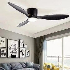 42 52 Inch Ceiling Fans With Lights Led 3 Color 6 Speeds DC Motor Fans Remote