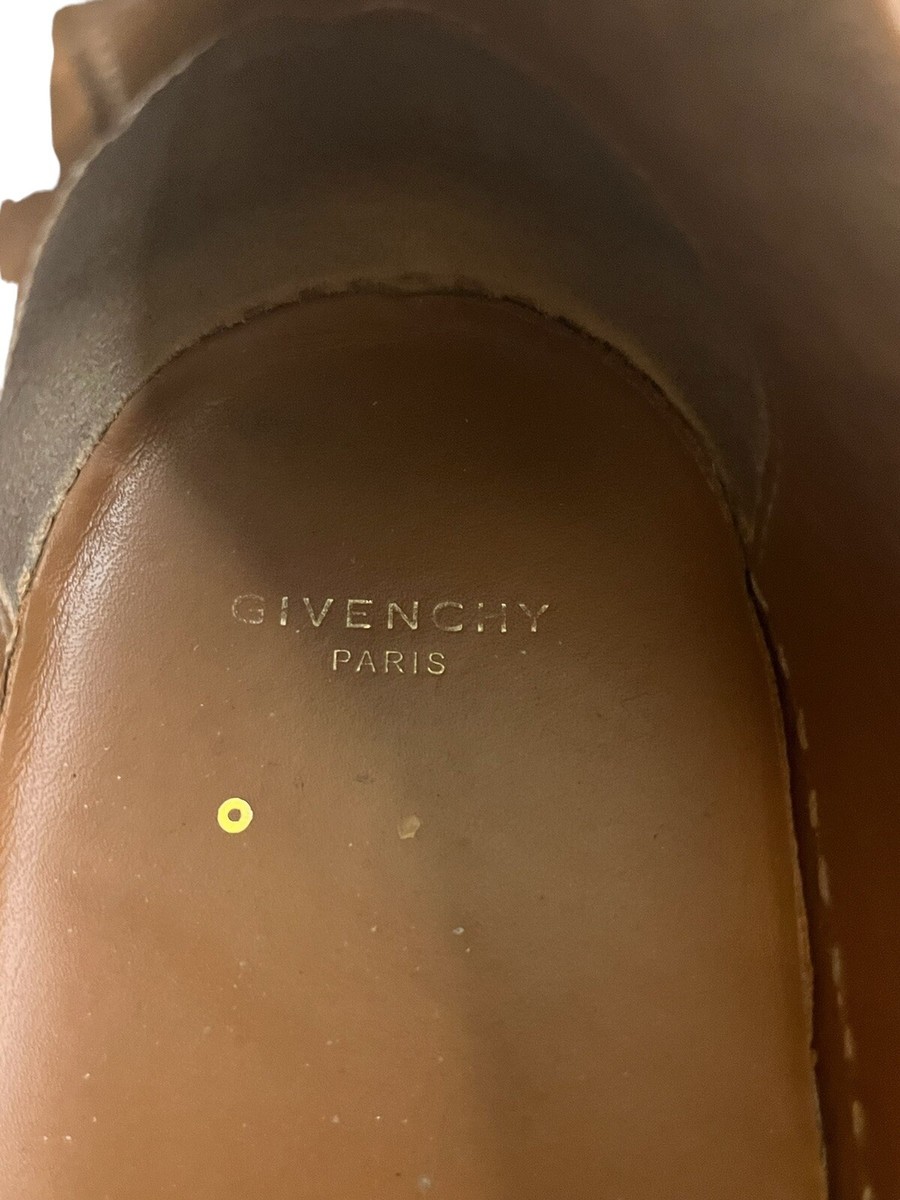 Givenchy Print Slip on Black Leather Sneakers Men display picture 2