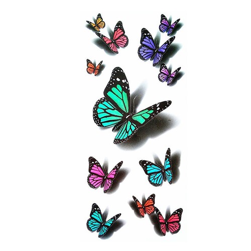 4 Sheet 3D Fashion Stylish Removable Waterproof Body Art Temporary Tattoo - Picture 4 of 5