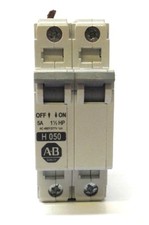 ALLEN BRADLEY MOTOR CONTROLLER 1492-CB2 H 050, 1492-CB2 H050, 5A, 1 1/2HP, 1PH