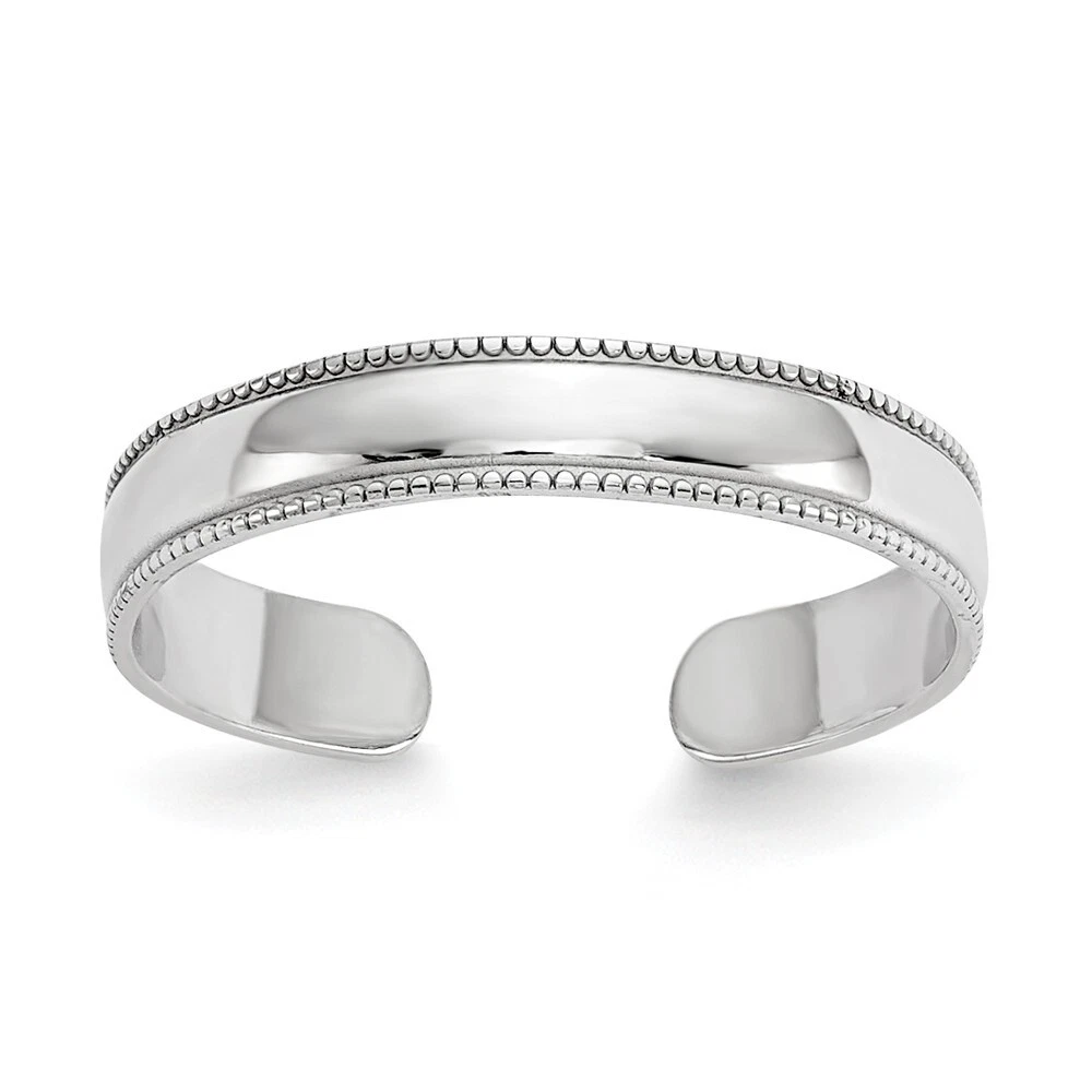 14k white 2024 gold toe rings