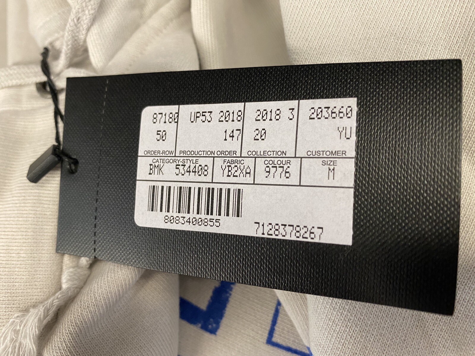 Felpa con cappuccio Saint Laurent Babylone 55 cotone taglia media Made in Italy