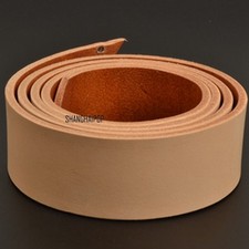 1 X Blank Genuine Real Leather Belt Strap Cow Hide DIY Veg Tan 38.5mm 100-140cm