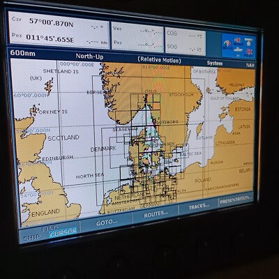 NAVIONICS 45XG GOLD CF CARD Denmark Sweden Norway Poland 128MB RAYMARINE E120