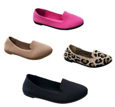 NEW Kids Girl Dress Woven Round Toe Ballet Flat Shoes Casual Slip On Size 9-4