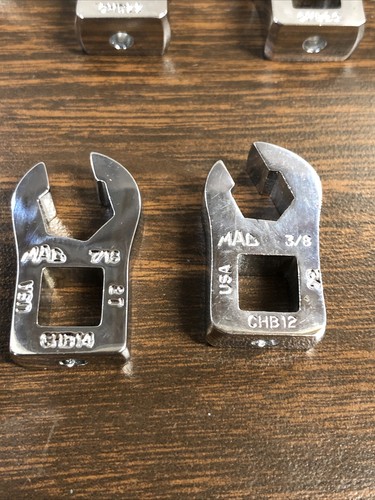Mac Tools 8-PC. 3/8" Drive SAE Flare Nut Crowfoot Wrench Set SCHB8PT - Picture 7 of 12