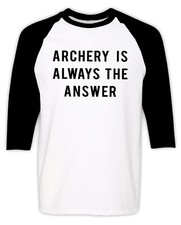 Archery Baseball T-shirt Crossbow Hunter Deer Hunting Birthday Christmas Gift