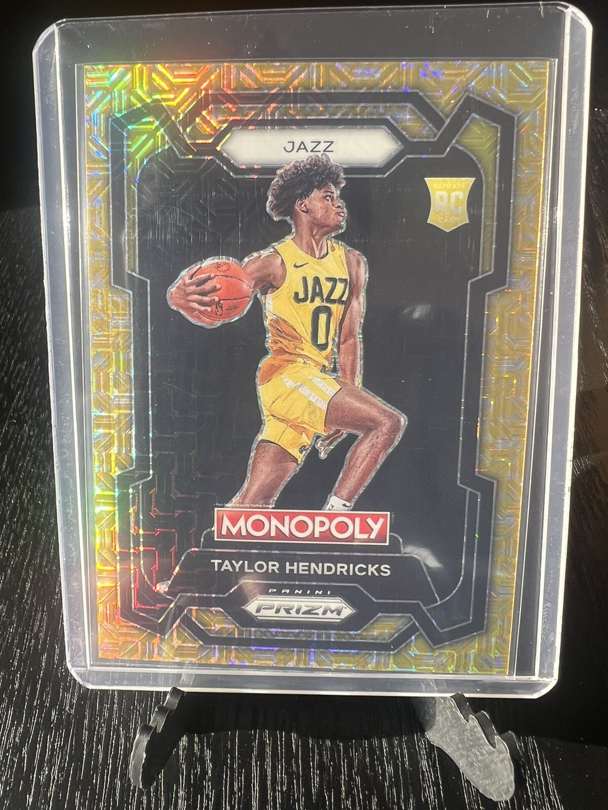 2023-24 Prizm Monopoly Taylor Hendricks RC GOLD MILLIONAIRE SHIMMER #’d /500 🔥