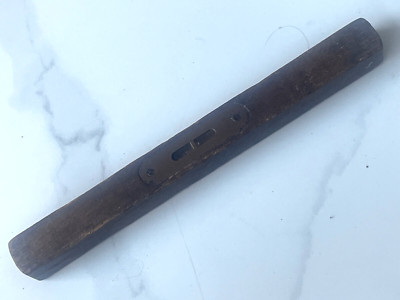 ANTIKE WASSERWAAGE AUS HOLZ & MESSING 10 ZOLL LÄNGE 24 CM