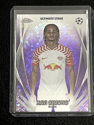 2023-24 Topps UEFA Club - Ultimate Stage Purple #USC-49 Xavi Simons 6/75