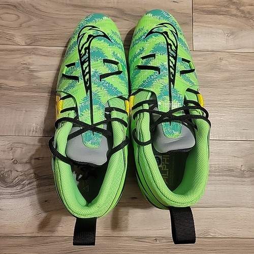 Nike Alpha Menace Pro 3 Razor Sharp Cuts Cleats Men's 12 Green Black FB8442-303 - Picture 5 of 11