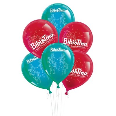 Bibi & Tina Latexballons Set 25 cm, 10 Stk. Luftballon Ballons Party Geburtstag