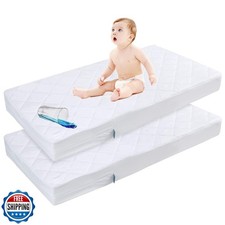 Zippered Crib Mattress Protector - Waterproof Crib Mattress Encasement, Breat