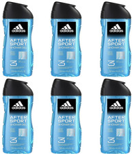 6x adidas After Sport Duschgel, 3in1 mit aromatisch-frischem Duft,250ml