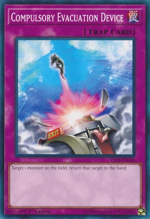 Compulsory Evacuation Device YS18-EN040 Codebreaker Yu-Gi-Oh 1st Edition NM/M