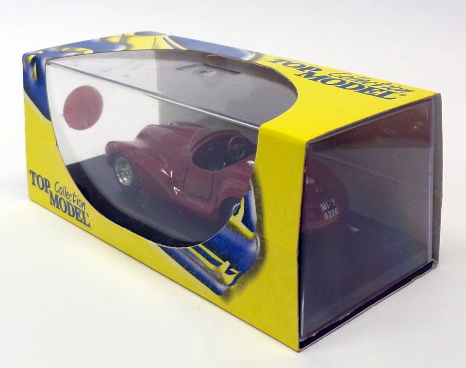 Top Model 1/43 Scale TMC048 - 1940 Ferrari 815 Coda - Maroon - Image 4 of 4