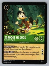 SCROOGE MCDUCK - S.H.U.S.H. AGENT 89/204 SR LORCANA NM 10 CUGLIARI