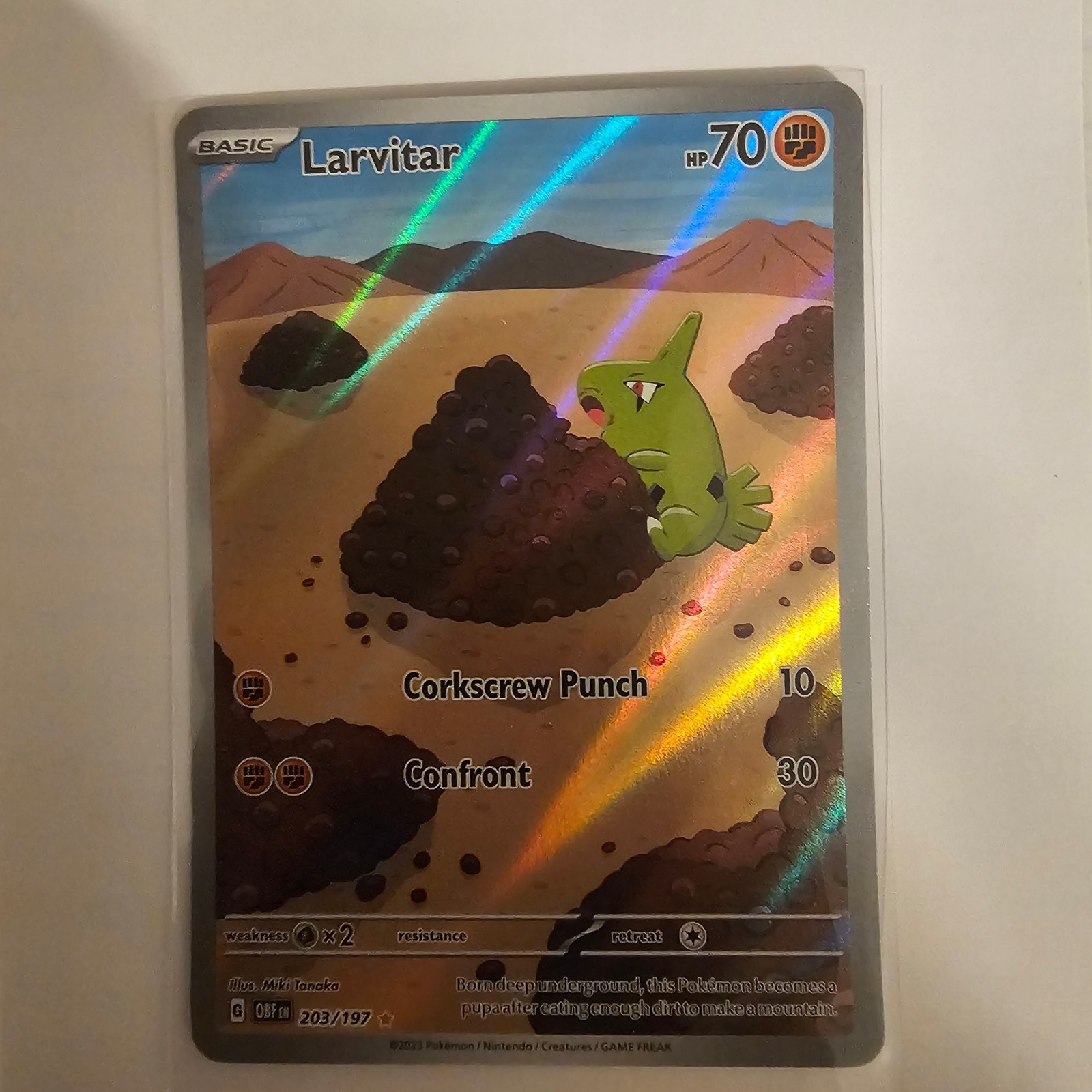 SV03: Obsidian Flames #203/197 Larvitar