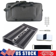 Large Guitar Pedal Board 22" x 11" with Carry Bag for Guitar Player Bands Studio