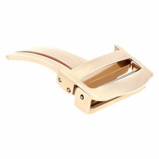 18MM DEPLOYMENT BAND BUCKLE CLASP FOR OMEGA SPEEDMASTER LEATHER STRAP ROSE