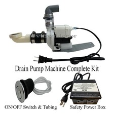 Pedicure Drain Pump Kit On/Off Switch Control Discharge Water Out Upgrade Salon