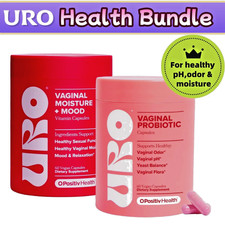 URO Health Bundle: Vaginal Moisture  Mood 60ct  Vaginal Probiotics 60ct