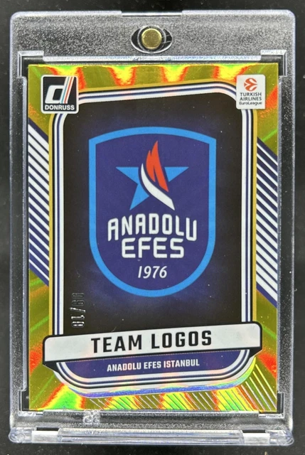 2024-25 Donruss Euroleague Anadolu Efes Istanbul Team Logo Gold Laser #/10