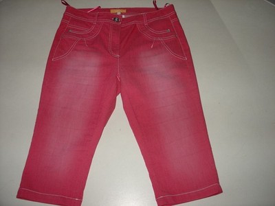 BIBA by ESCADA Damen 7/8 Hose Capri Stretch ''LADY EXOTIC'' Fuchsia 40,  NP 79,95 