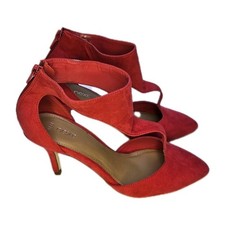 Next Fuchsia Pink Cuffed Suede Stiletto Heels - Brand New Without Box - Size 5