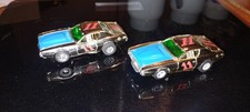 Aurora Afx Slot Car 1/64Scale Gold Chrome Dodge Chargers Magnatraction. Good Rtr