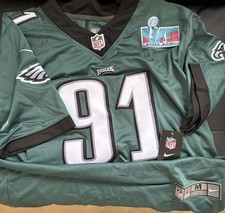 NWT Nike On Field Fletcher Cox #91 Philadelphia Eagles Green Super Bowl Medium