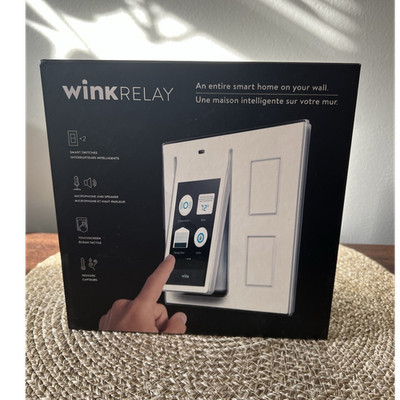 Wink Relay Wall-Mounted Smart Home Touchscreen Controller Wi-Fi Bluetooth ZigBee