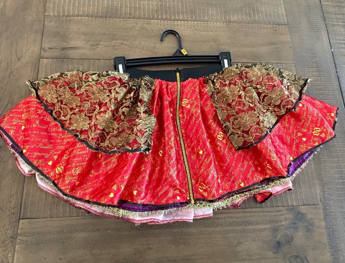 ever after high dance costume dress up girls reversable skirt size 6-10 View 4