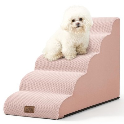 Hundetreppe für Kleine Hunde, Haustiertreppe für Couch aus Hochdichtem Schwam...