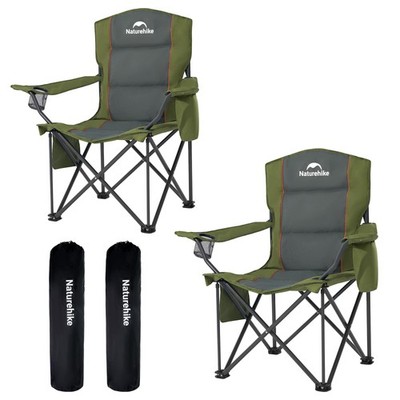 Oversized Camping Chair with Cooler Bag, Heavy Duty Lawn Chair Support 450 LB...