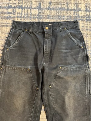 Vintage Carhartt B01 BLK Original Loose Fit Black Double Knee