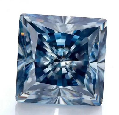 #ad 8.00 Ct Certified VVS1 D Grade Princess Shape 12x12 MM Natural Blue Diamond $176.68