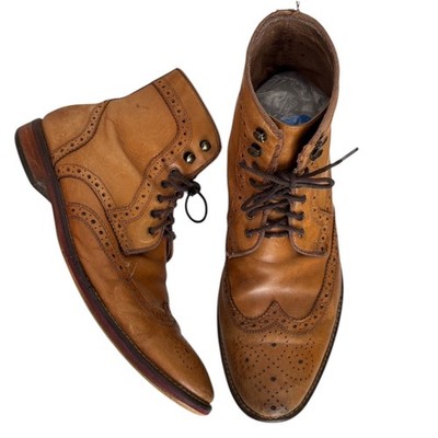 Johnston and Murphy Men\'s Brown Leather Brogue Boots size 11 Johnston Murphy Men main image 2