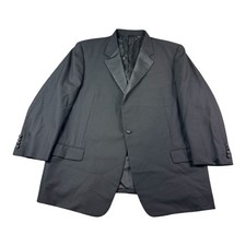 Hickey Freeman Canterbury Tuxedo Blazer Black Wool Peak Lapel Formal Jacket 50R