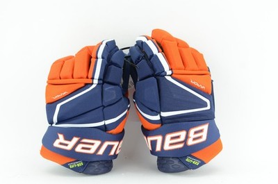 Bauer Vapor Hyperlite Hockey Gloves Navy/Org/Wht Size 11/12 (0508-9986) MISMATCH