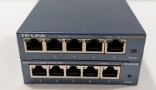 Lot Of 2 TP-Link TL-SG105 5-Port Gigabit Ethernet Switch - No Power AC's