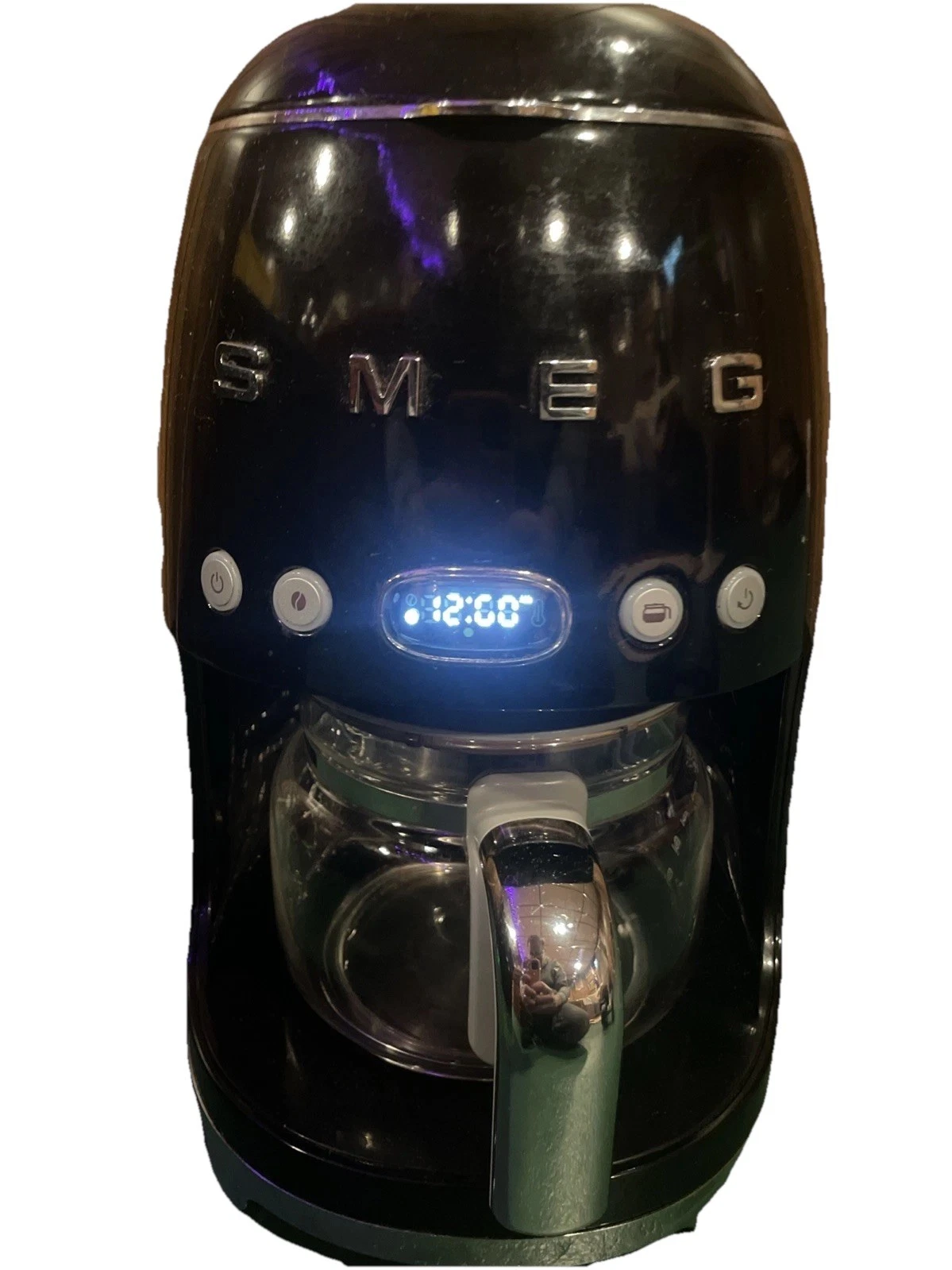 SMEG Retro Style Drip Coffee Maker – Black – Working But Display Has Issues