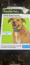 NEW Premier Pet GPS Dog Fence Collar Circular Wireless Boundary Black
