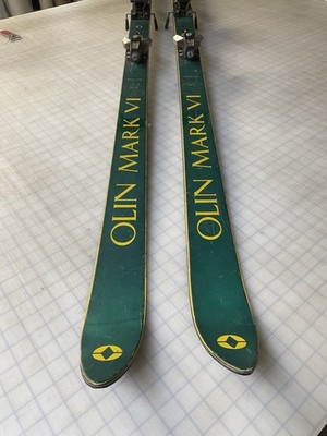 VINTAGE GREEN OLIN MARK VI SKIS | eBay
