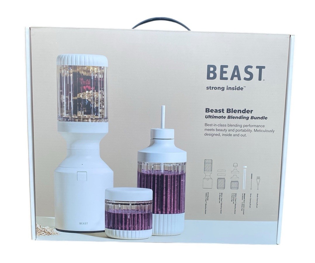 BEAST BLENDER Ultimate Blending Bundle White 14-piece Kit B1