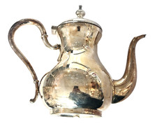 Kanne Silberkanne Moccakanne 800 er Silber Carlo Marchi Kaffeekanne