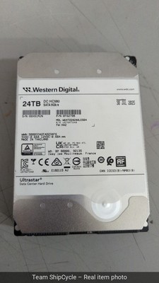 U74209 WD DC HC580 24TB WUH722424ALE604 0F62798 72K RPM SATA 6Gbs 512e 3 G2U