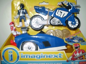 Imaginext Power Rangers MASTODON & TRICERATOPS BATTLE BIKE