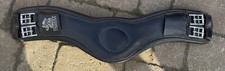 Fairfax Anatomical Black Leather Dressage Girth 24-inch