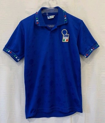 Vtge 1994 Italy Diadora Home Soccer Jersey #10 Baggio Mens Small (Tag L) 90s#248